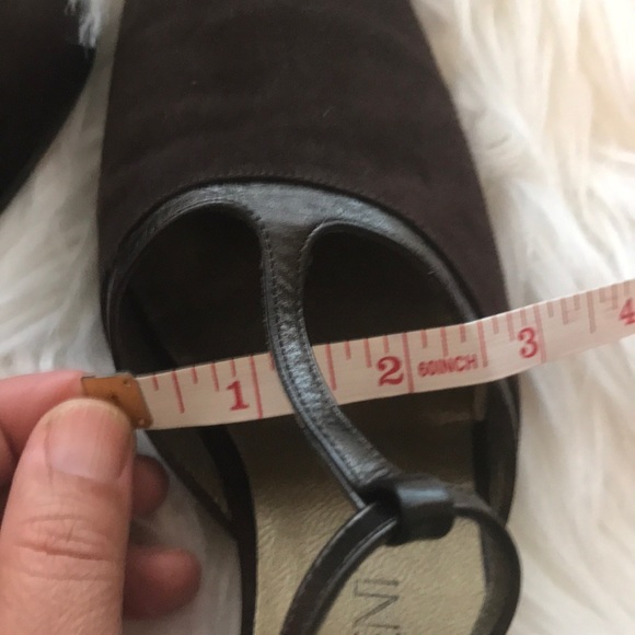 SOLD OUT Authentic Yves Saint Laurent MaryJane Vintage Brown Suede Leather 7 N. - Picture 10 of 15
